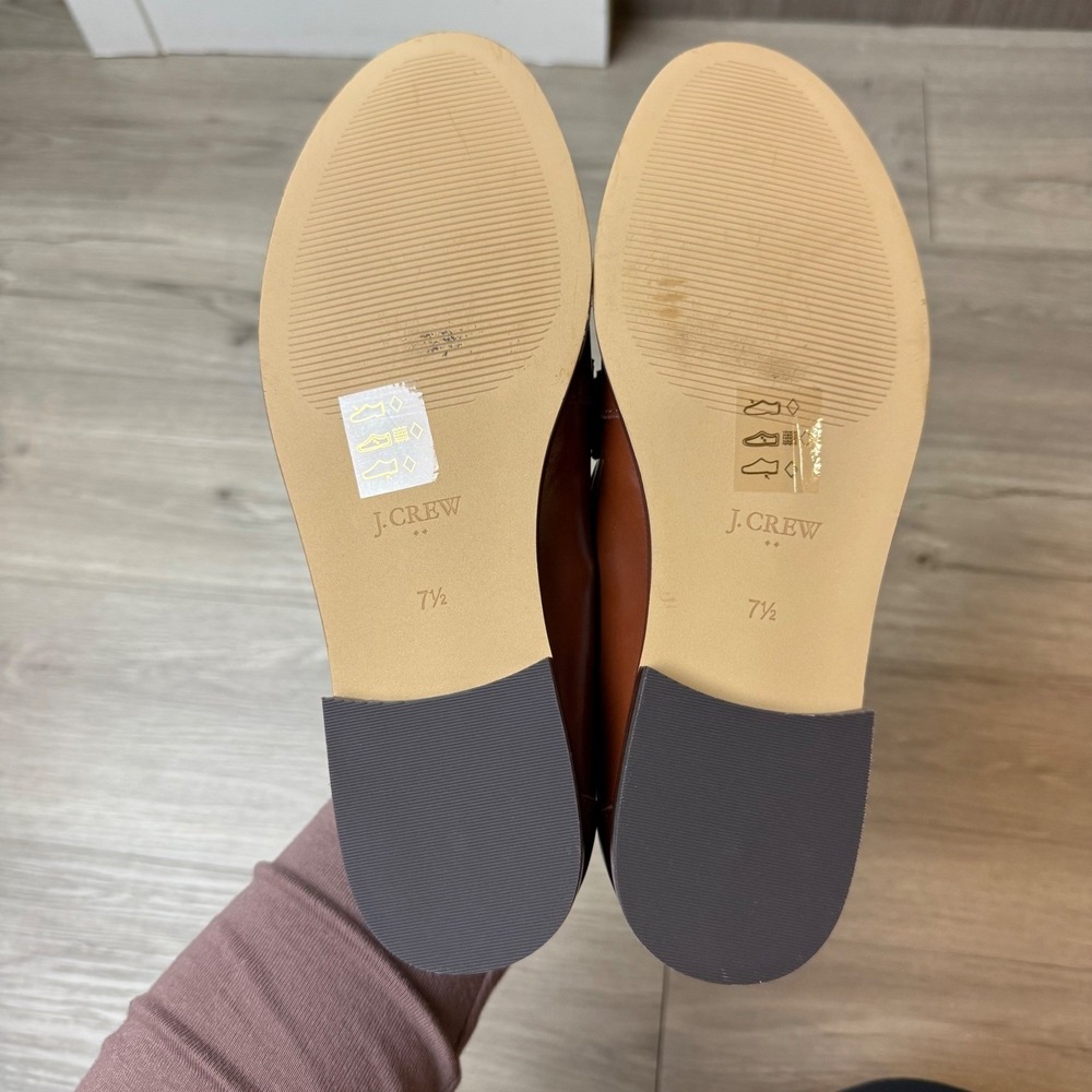 J. Crew Brown Leather Horsebit Loafers - Picture 11 of 13